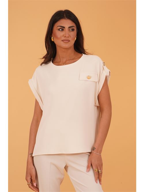 Casacca in crepe GM by Gai Mattiolo | GM3784BURRO